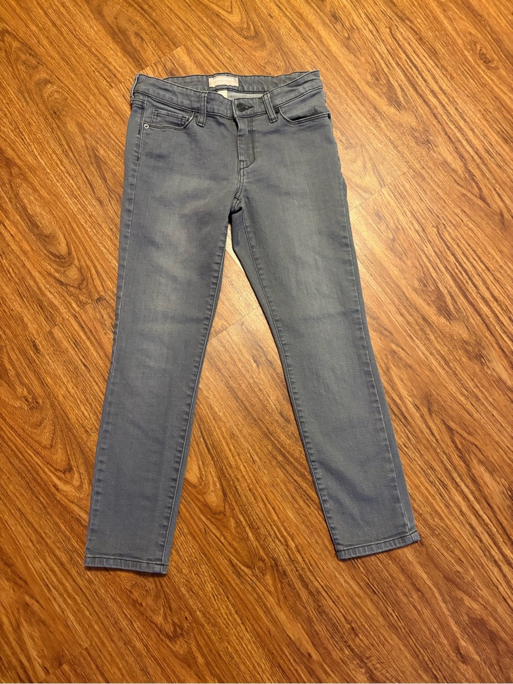 Banana Republic Women's Gray Denim Skinny Fit Jeans Stretch Mid-Rise 26" Waist/2